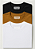 Kit Camisetas Branco Caramelo Preto - Imagem 1
