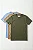 Kit 3 Camisetas Magun Toque Macio - Militar, Areia e Azul Bebê - Imagem 1