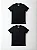 Kit 2 Camisetas Algodão Premium Sem Transparência Pretas - Imagem 1