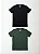 Kit 2 Camisetas Algodão Premium Sem Transparência Verde e Preta - Imagem 1