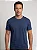 Camiseta Algodão Básica Toque Macio - Azul Marinho - Imagem 3