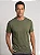 Camiseta Algodão Básica Toque Macio - Verde Militar - Imagem 3