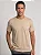 Kit 3 Camisetas Toque Macio - Off White, Preta e Bege - Imagem 8