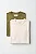 Kit 2 Camisetas Algodão Toque Macio - Off White e Verde Musgo - Imagem 1
