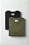 Kit 2 Camisetas Algodão Toque Macio - Preta e Verde Militar - Imagem 1