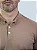 Camisa Polo Algodão Premium Tecido Firme e Macio Marrom - Imagem 1