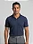 Camisa Polo Masculina Sem Botão Texturizada Azul Marinho - Imagem 4
