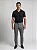 Camisa Polo Masculina Sem Botão Texturizada Preta - Imagem 3