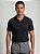 Camisa Polo Masculina Sem Botão Texturizada Preta - Imagem 1