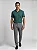 Camisa Polo Masculina Sem Botão Texturizada Verde - Imagem 3
