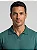 Camisa Polo Masculina Sem Botão Texturizada Verde - Imagem 4