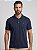 Camisa Polo Masculina Algodão Minimal Azul Marinho - Imagem 3