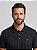 Camisa Polo Masculina Algodão Minimal Preta - Imagem 1