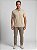Camisa Polo Masculina Algodão Minimal Areia - Imagem 4
