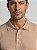 Camisa Polo Masculina Algodão Minimal Creme - Imagem 1