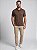 Camisa Polo Masculina Algodão Minimal Marrom - Imagem 4