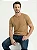 Camiseta Masculina Algodão Pima Ultra Macia Bege - Imagem 3