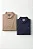 Kit 2 Camisas Polo Bege e Azul Marinho Algodão Magun Minimal - Imagem 1