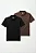 Kit 2 Camisas Polo Preta e Marrom Algodão Magun Minimal - Imagem 2