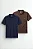 Kit 2 Camisas Polo Marrom e Azul Marinho Algodão Magun Minimal - Imagem 2