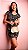 Vestido curto babados P&B - Imagem 1
