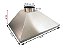 Churrasqueira Gourmet Média Completa Inox 304 Coifa 3 Águas com Vidros Incolor Lateral 5 espetos Grelha Moeda Suporte Suspenso Exaustor Duto e Capa - Imagem 8