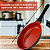 Frigideira 20CM de Ceramica e Indução  - Prata com Vermelho - Imagem 7
