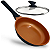 Frigideira 24CM de Ceramica e Inducao - Preto com Terracota - Imagem 1