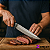 Faca Black Profissional Artesanal Churrasco Super Afiada C/ Bainha - Imagem 3