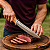 Faca explorer Profissional Artesanal Churrasco Super Afiada C/ Bainha - Imagem 3