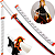 Espada Katana Samurai Aço Demon Slayer Kyojuro Rengoku + Bainha Trabalhada - Imagem 1