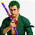 Katana Enma Roronoa Zoro Lâmina Aço Inox One Piece Cosplay Espada Samurai + Bainha Trabalhada - Imagem 2