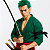 Katana Yubashiri Roronoa Zoro Lâmina Aço Inox One Piece Cosplay Espada Samurai + Bainha Trabalhada - Imagem 2