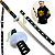 Katana Bambu Trafalgar Law One Piece Surgeon Of Death Water Cosplay Espada Samurai + Bainha Trabalhada - Imagem 1