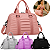 Bolsa Academia Mala Mão Viagem Transversal Blogueira Grande - Imagem 7