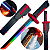Espada Katana Zornix 44cm Com Led Rgb, Fumaça Com Reservatório De Água, Faísca, Efeitos Sonoros, Botão Liga E Desliga, Sabre Iluminado Decorativo - Imagem 1