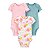 kit Com 3 Bodies Da Carter"s- Floral - Imagem 1