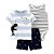 Conjunto Carter's Listrado Baleia - Imagem 1