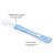 Colher Ponta de Silicone Special Azul - Imagem 2