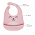 Babador de Silicone com Pega Migalhas Gumy - Buba - Rosa - Imagem 2