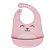 Babador de Silicone com Pega Migalhas Gumy - Buba - Rosa - Imagem 4