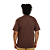 CAMISETA PLUS SIZE MARROM - Imagem 5