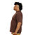 CAMISETA PLUS SIZE MARROM - Imagem 4