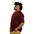 CAMISETA PLUS SIZE VINHO - Imagem 3