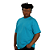 CAMISETA PLUS SIZE AZUL TURQUESA - Imagem 1