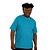 CAMISETA PLUS SIZE AZUL TURQUESA - Imagem 3