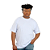 CAMISETA PLUS SIZE AZUL BRANCA - Imagem 2