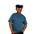 CAMISETA PLUS SIZE AZUL PETRÓLEO - Imagem 4