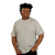 CAMISETA PLUS SIZE CINZA CLARO - Imagem 1