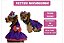 Vestido para Cães Moranguinho Cor Roxa com Rosa Laço Rosa com Moranguinho - Gaby Moda Pet - Imagem 2